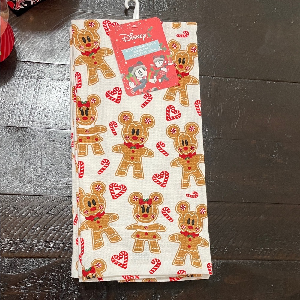 Disney Festive Gingerbread and Candy Cane Towel